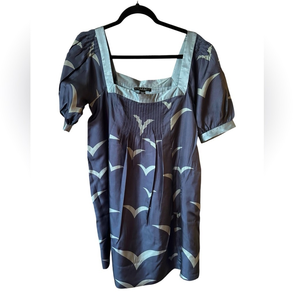 Laundry By Shelli Segal Navy and gray mini dress size 6